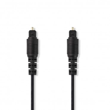 CAGP25000BK: Optical Audio Cable | TosLink Male - TosLink Male | 2.0 m | Black