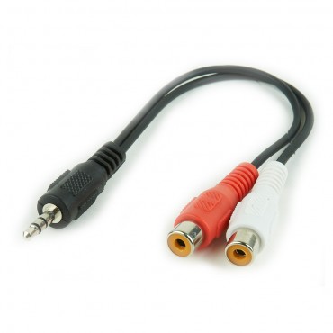 3.5 mm naar RCA audio-adapterkabel, 0.2 m