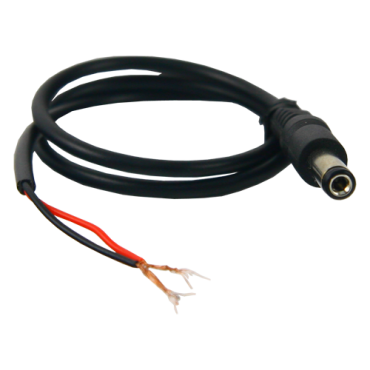 Red/Black parallel cable - Standard power supply female connector for cameras - 400 mm - 1 unit