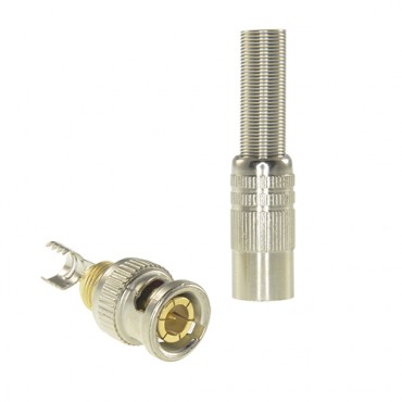 CON116 : BNC male connector for soldering - RG59 Cable - 1 unit