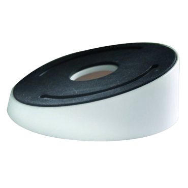 Connection box - For dome cameras - Suitable for outdoor use - Inclined roof installation - White colour - Cable pass