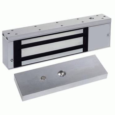 Magnetic Lock, 12/24V DC, Surface mounting, 500Kg with contact