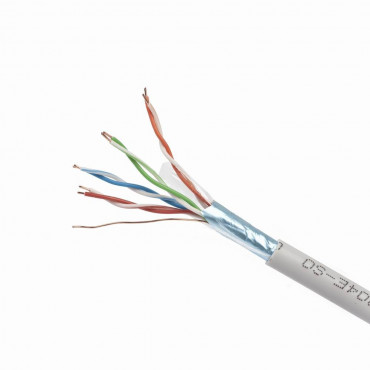AT5e FTP LAN cable (premium CCA), rigid, 100 m
