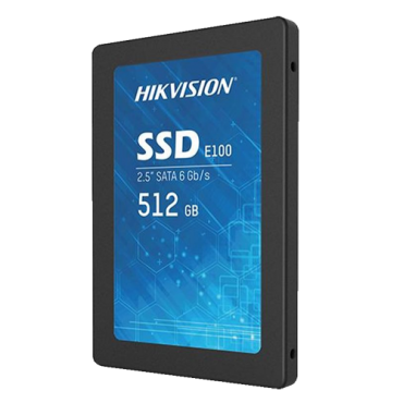 Hikvision SSD hard disk 2.5" - Capacity 512GB - SATA III Interface - Write speed up to 480 MB/s - Long lasting service life - Ideal for video surveillance
