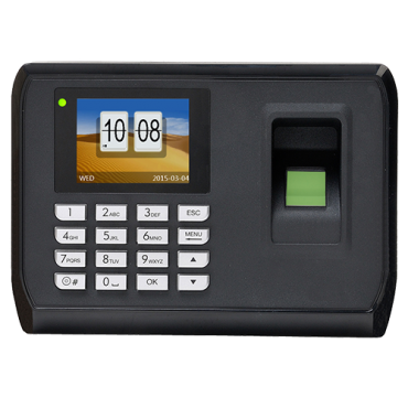 Hysoon Time and Attendance Control - Fingerprints, EM card and keypad - 2.000 recordings / 160.000 records - TCP/IP, WiFi, USB Flash, 2.4" Color Screen - Time and Attendance Control Modes - Free eTime software