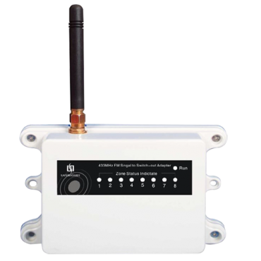Solar infrared barrier receiver - 2 wireless inputs - 2 wired outputs - Up to 6 devices per input - Dip Switch configuration