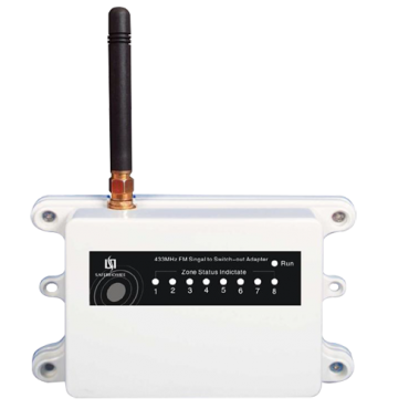 Infrarood-ontvanger voor zonne-energie - 2 draadloze ingangen - 2 bedrade uitgangen - Tot 6 apparaten per ingang - Configuratie met dipswitches