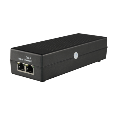 INJ-POE-30W : PoE+ injector - To inject data and power on a UTP cable to power PoE + devices (up to 30W) remotely