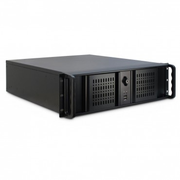 IPC-3U-3098-S: 19" Server Case - black - 3U - for Mini ITX, mATX, μATX, ATX - Dimensions 133 x 485 x 530mm