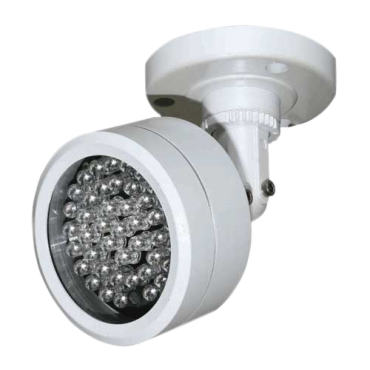 Focus infrared range 40m, LED lighting, 850 nM, 60 ° opening, 48 leds Ø6, with photo cell control