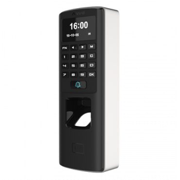 M7: ANVIZ autonomous biometric reader - Fingerprints, RFID and keyboard - 3000 recordings / 50000 records - TCP/IP, RS485, miniUSB, Wiegand 26 - Integrated controller | Time & Attendance - Suitable for outdoor use, anti-vandal protection.