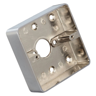 Box for push button - Surface installation - Manufactured in zinc - Resistant and durable - Access hole