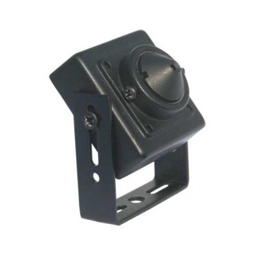 Wired mini-camera - 1/3" Sony© Super HAD CCD II - Resolution 600 TVL - Bracket integrated - 0.3 Lux / F2.0 - 3.7 mm Pinhole Lens