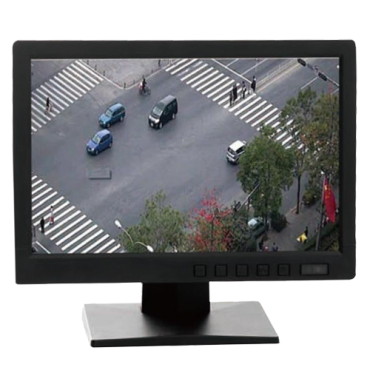 SF-MNT10BNC: LED Monitor 10", 1 BNC video input/output, 1 input/RCA audio output, Additional video inputs: S-VIDEO, VGA and HDMI