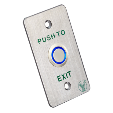 Door release button - Piezoelectric - Contact NO / NC / COM - Flush or Surface mount with MBB-811B-M - Size 86x50x31 mm - Stainless steel construction