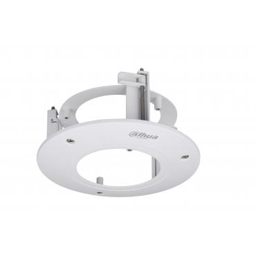 Ceiling flush mount - For dome cameras - Valid for exterior use - White color - Max. load 1kg - SECC and PC