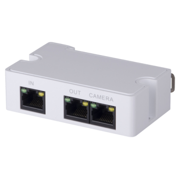 Branded - Passieve POE-extender - Vergroot het PoE-bereik - IEE 802.3 af / at - Uitgangsvermogen 15,4W - 10 / 100Mbps-poorten