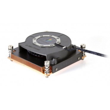 R-18: Aluminum 80x80x15mm blower with PWM function, Copper heatsink up to 95 Watts for 1U server solution
