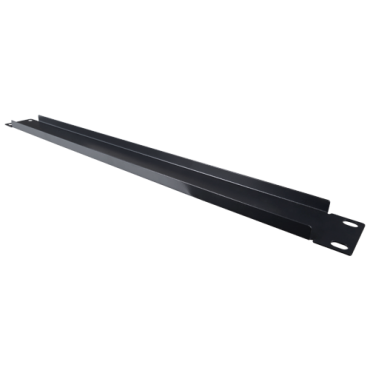 Blind cover for standard rack 19" - Size 1U - Black colour