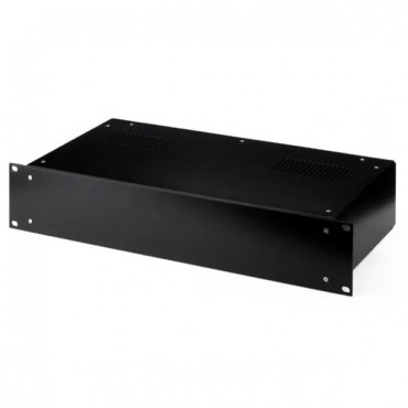 19" Server Case - Black - 2U - Universal
