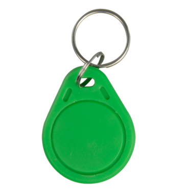 Keyring proximity tag - Identification by radio-frequency - Passive MIFARE | Green color - Frequency 13.56 MHz - Light & portable - Maximum security