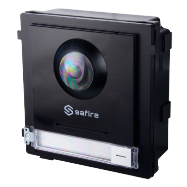 2- wires Safire Video Intercom - Camera 2Mpx - Bidirectional audio - Mobile App for remote monitoring - Suitable for exterior IP65 - Modular
