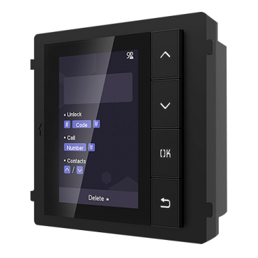 SF-VIMOD-DISP: Safire Extension Module - LCD screen 3,5" - Navigation keypad - Storing 500 contacts - Suitable for exterior IP65 - Modular