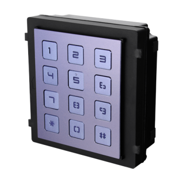 Safire Extension Module - Call different monitors - Door opening with code - LED illuminated keypad - Suitable for exterior IP65 - Modular