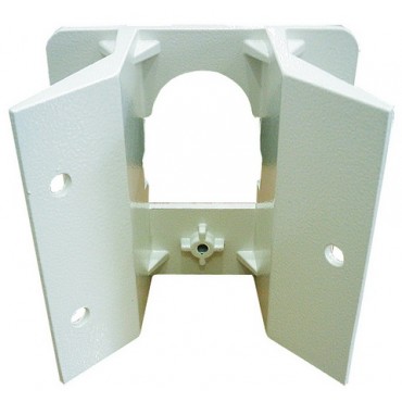 Corner mounting bracket, Suitable for outdoor use, Aluminium Alloy, White color