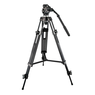 Professional Tripod - Extendable up to 189cm - Valid for exterior use - Black colour - Compatible with Thermographic Cameras and DS-2909ZJ - Central stabilizing bar