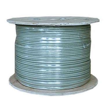 UTP unshielded solid grey CAT 7 LAN cable, 1000 ft