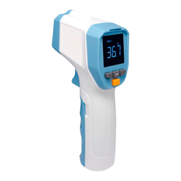  Infrarood precisiethermometer - Nauwkeurigheid ± 0,3 ° C - Meetbereik 32 ° C ~ 43 ° C - Onmiddellijke en contactloze meting - Reactietijd 250 ms - Hoge temperatuur LED en geluidsalarm