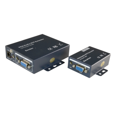 VGA / audiosignaal extender via UTP categorie 5 / 5e / 6, maximale lengte 100 meter, ondersteunt resolutie 1920x1440