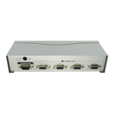 Videosignaal vermenigvuldiger - 1 VGA-ingang - 4 VGA-uitgangen - Hiermee kan het signaal naar maximaal 4 monitoren worden verdeeld - VGA, SVGA, XGA, Multisync