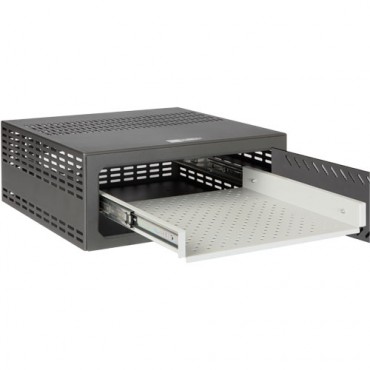 Removable tray for safe - Compatible with VR110 and VR110E - For DVR of 1 U rack - Telescopic slides with roller bearings - Totally removable - Made of steel