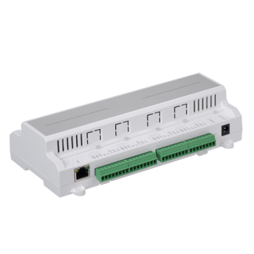 Biometric access controller - Access by fingerprint, card or password - TCP / IP communication - 4 inputs Wiegand 26 / RS485 - Relay output for four doors - SmartPSS software