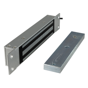 Electromagnetic Lock - For simple door - Fail Safe opening mode - Holding force 500 Kg - Door status sensor - For flush mounting