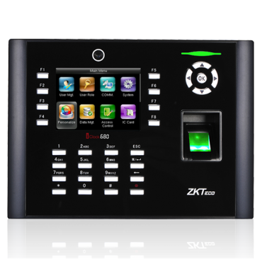 Time & Attendance device with camera - Fingerprints, EM RFID card and keyboard - 8.000 recordings / 200.000 records - TCP/IP, USB, RS232, RS485 - Function buttons for time & attendance - ZkTimeNet 3.0 Lite | ZkTimeNet 3.0