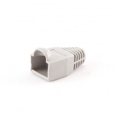 Tule/huls voor RJ45 stekker, grijs - 100 unit