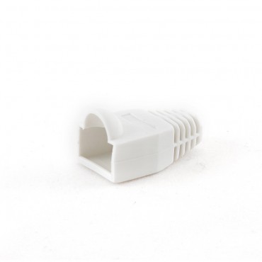 Tule/huls voor RJ45 stekker, wit - 100 unit