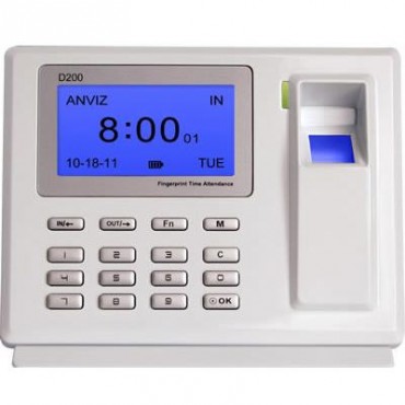 Aanwezigheidscontrole Terminal ANVIZ, vingerafdrukken en toetsenbord, 2000 opnames / 50.000 records, USB-communicatie, 16 aanwezigheidscontrole modi, gratis software CrossChex