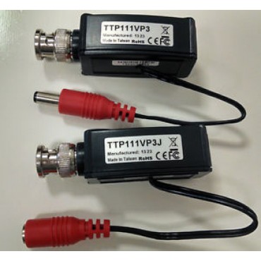 CVBS Video and Power over UTP 300M (TTP111VP3 + TTP111VP3J) - 2pcs/1set