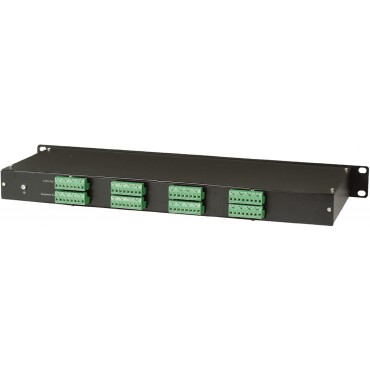16 Channel UTP Surge Protector for DVR in 1U Rack Mounting Panel (for UTP cable use)